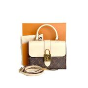 Louis Vuitton White/Monogram Locky BB Bag